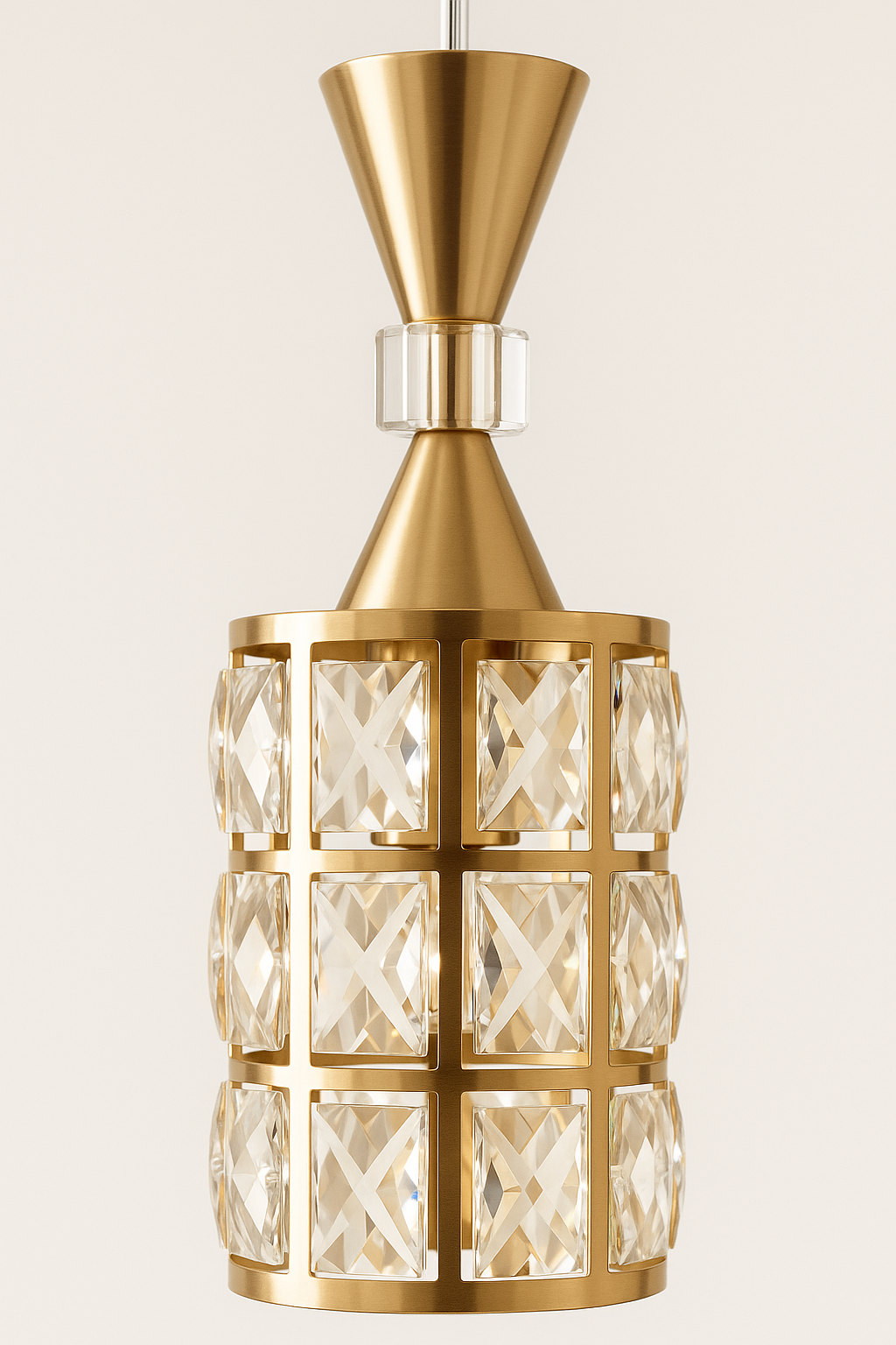 Lustres cristal cylindrique