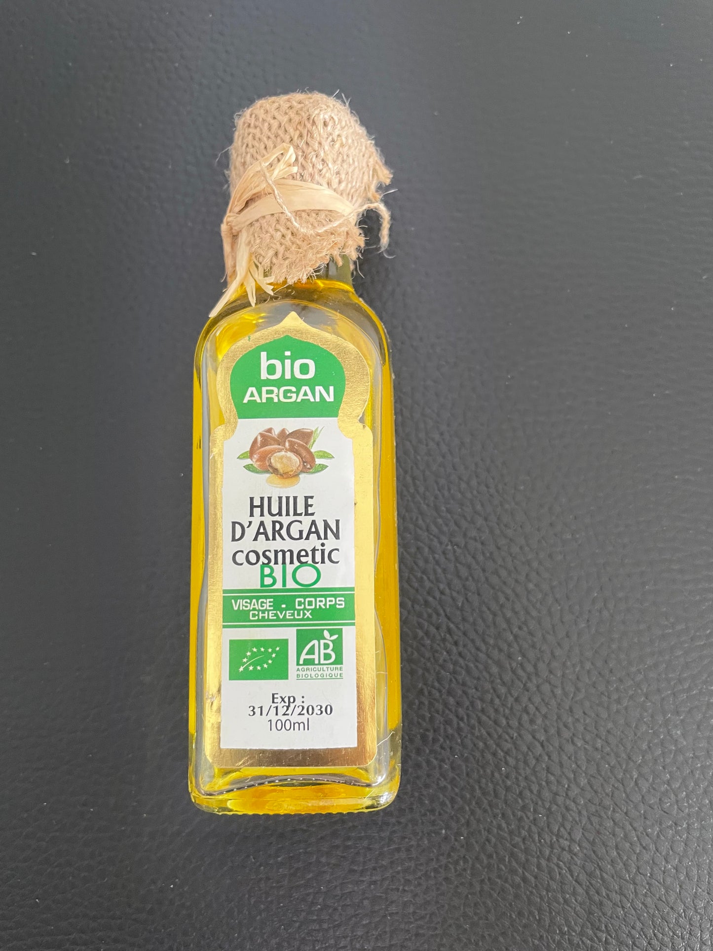 Huile d’Argan Cosmétique Bio 100% Pure – Visage, Corps & Cheveux – 100ml