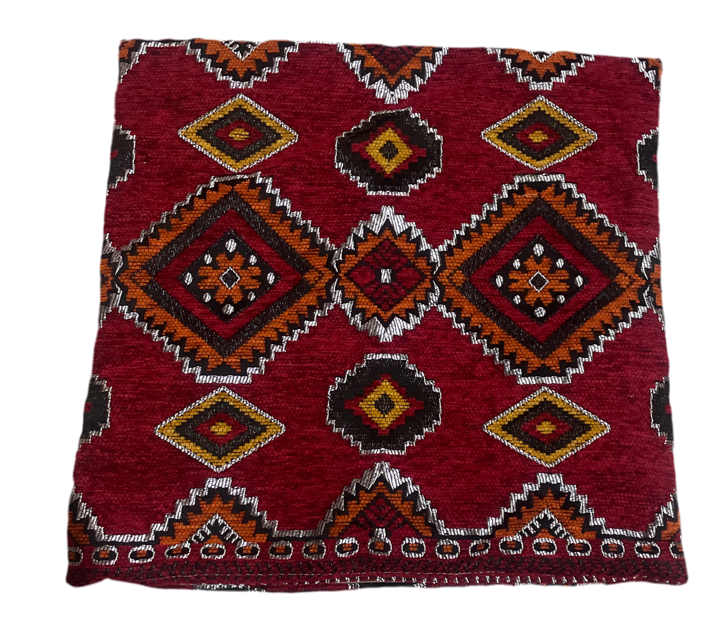 Lot 2 Housses de coussin berbères 40X40 cm – Décoration artisanale orientale