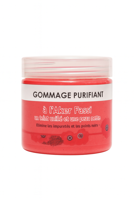 Gommage Purifiant à l’Aker Fassi – Éclat & Teint Unifié 250g
