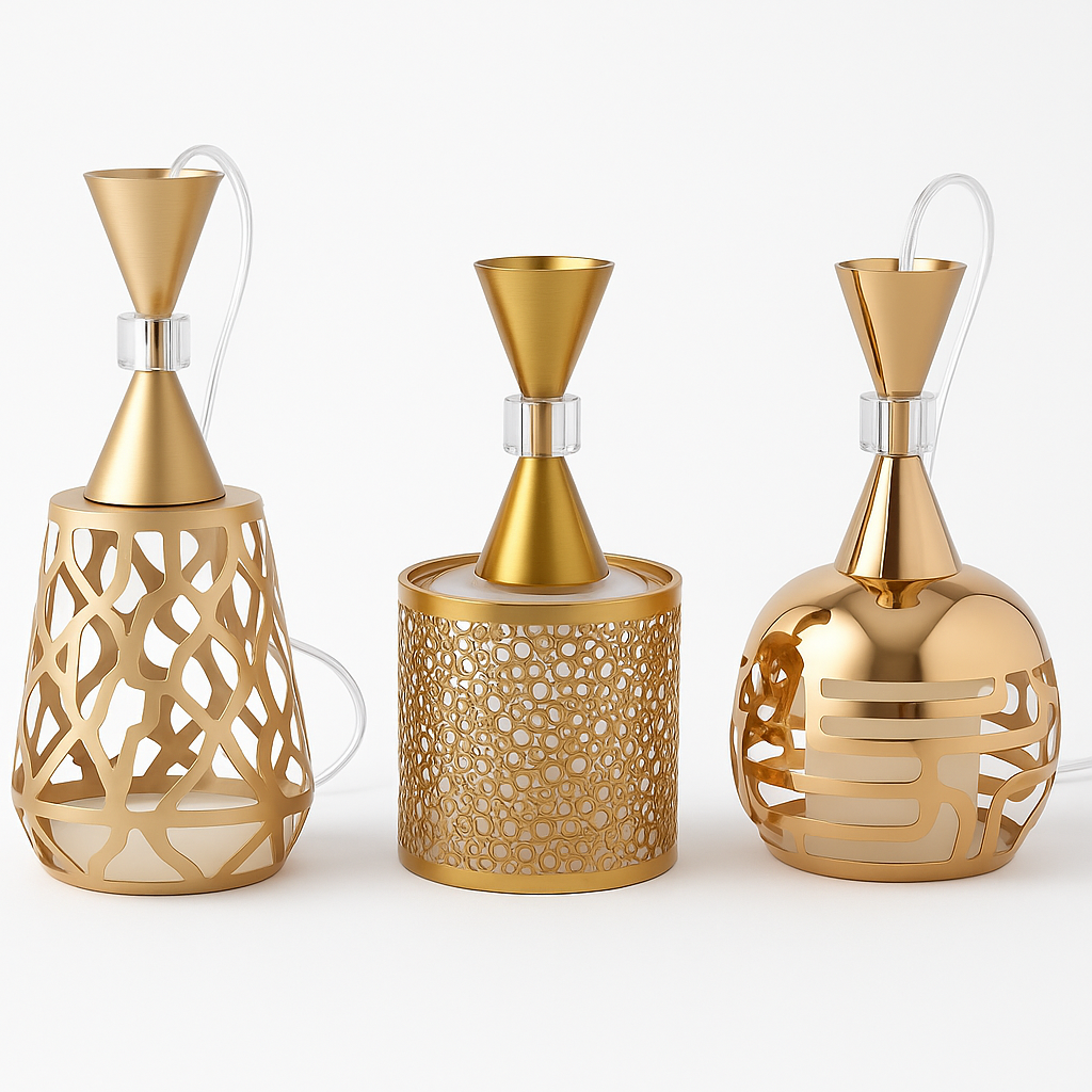 Suspension orientale dorée ajourée – Luminaire chic arabesque