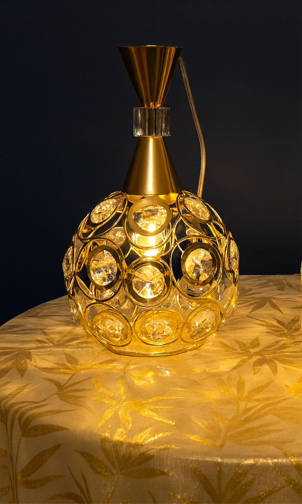 Lustre rond style cristal