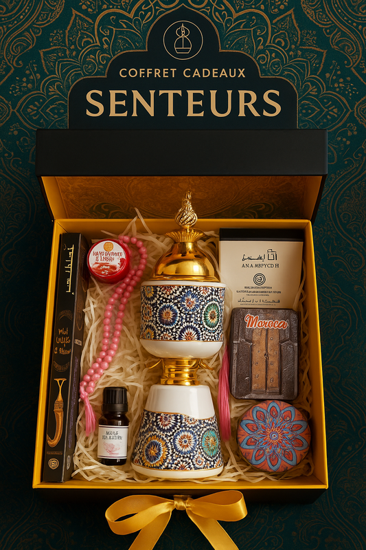 Coffrets cadeaux Senteurs Orientales -Encens, Bougie& Soins du Maroc