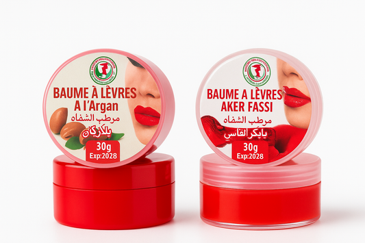 Baume à Lèvres Naturel – Aker Fassi – Hydratation & Éclat 30g