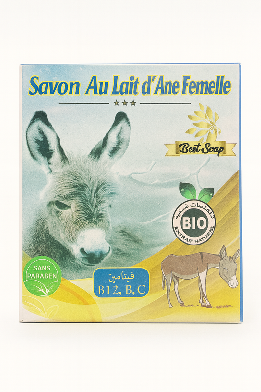 Savon Naturel au Lait d’Ânesse – Hydratation & Douceur Peau 100g