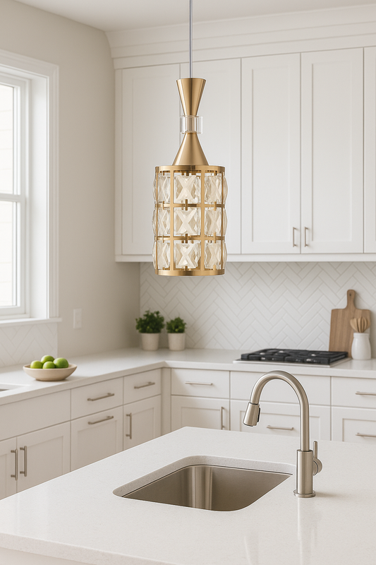 Lustres cristal cylindrique