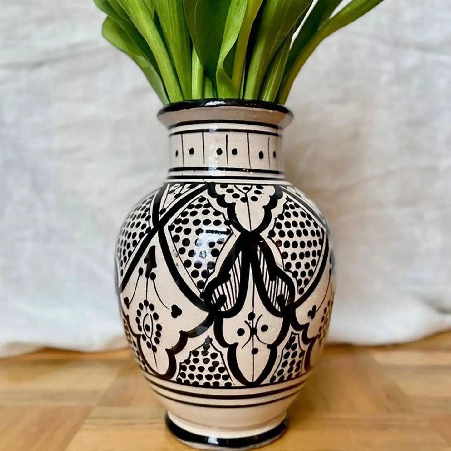 Vase Berbère Marocain En Céramique Terre Cuite De Safi
